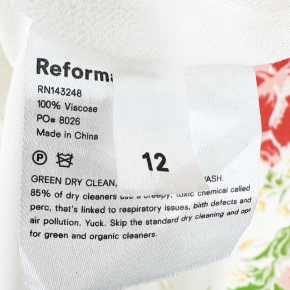 NWT Reformation Modena Maxi Dress in Winona Floral Print Size 12 - Picture 7 of 8